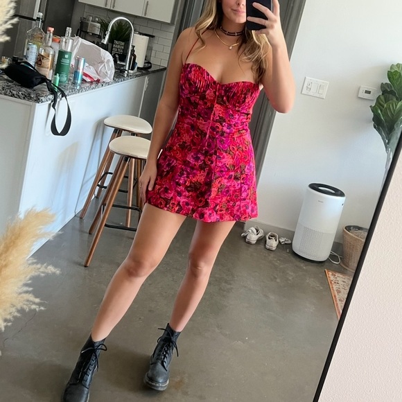 knee length dresses for ladies DEAL FOR LOVE & LEMONS Melanie Mini Dress – Amazing Lace